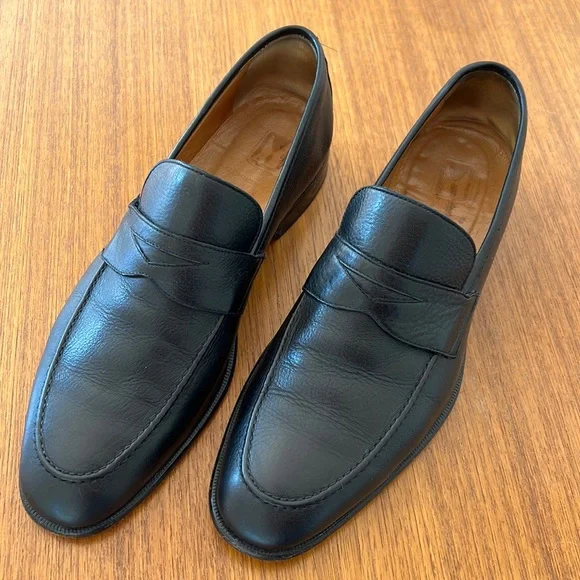 MORESCHI - Men\'s Shoes - US 10.5 Moreschi 43153 - Lizard & Calfskin Loafers Black  main image 2